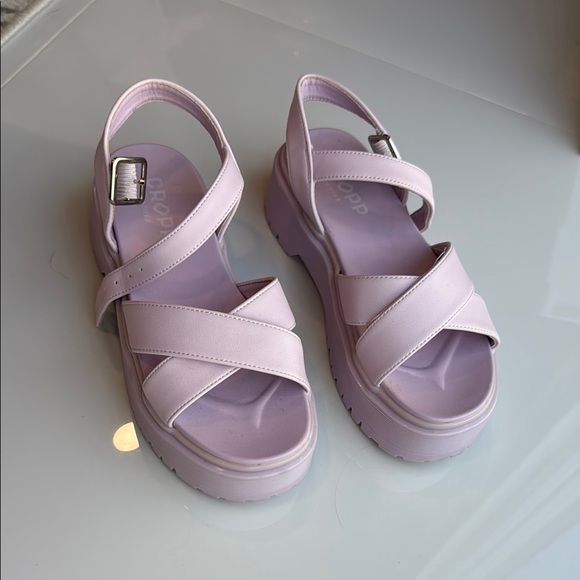 Women's Lilac Platform Sandals - Picture 1 of 4